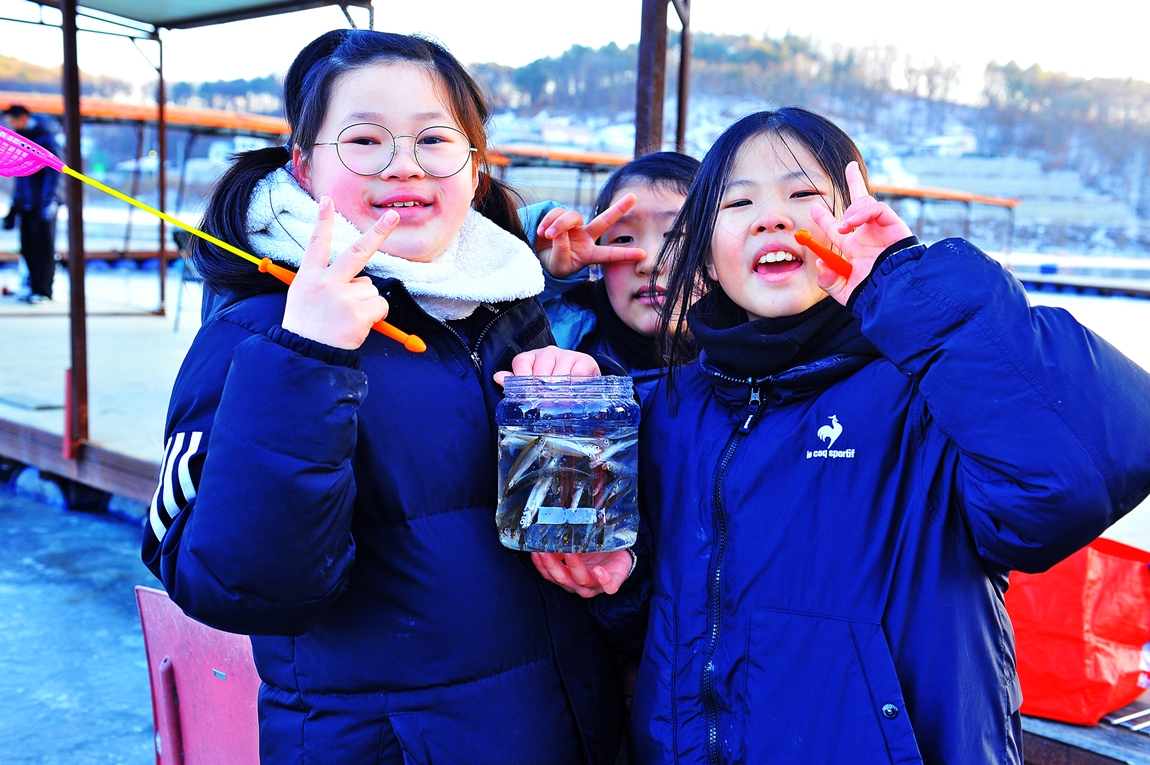 빙어 낚시 현장